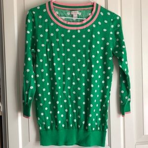 Preppy Polka dot light sweater